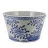 Blue And White Basin Planter Flower Bird Motif