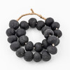 Vintage Sea Glass Beads Black - 2 Sizes