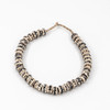 Brown Chevron Kenya Cow Bone Beads Per String