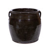 Vintage Black Glazed Double Handle Small Pot - 2 Sizes