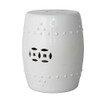 White Porcelain Garden Stool - 2 Sizes