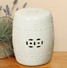 White Porcelain Garden Stool - 2 Sizes