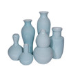 Set of 6 Assorted Vases - Icy Blue