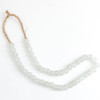 Vintage Mini Sea Glass Beads 0.5 Dia - Aqua White
