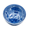Blue And White Medallion Flower Bird Bowl
