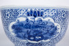 Blue And White Medallion Flower Bird Bowl