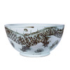 Rusty Brown Spinning Dragon Bowl