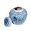 Blue & White Double Happiness Floral Lidded Jar