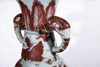 Copper Red Dragon Vase Elephant Nose Handle