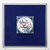 Handpainted Antique Reproduction Porcelain Tile Maggapie Cherry Blowssom - Acrylic Shadow Box /S06