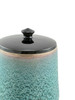 Reaction Glaze Crackled Blue Lidded Porcelain Jar