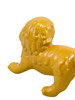 Handmade Yellow Foo Dog Porcelain Figurine