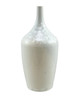 White Crystal Shell Long Neck Vase Medium