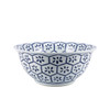 Blue & White Porcelain Bowl Turtle Shell Motif