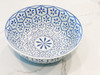 Blue & White Porcelain Bowl Turtle Shell Motif