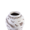 Brown Porcelain Hong Wu Flaring Rim Jar Dragon Motif