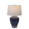 Blue and White Cluster Flower Table Lamp