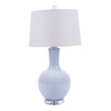 Icy Blue Globular Vase Table Lamp