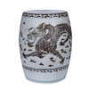 Hong Wu Dragon Porcelain Garden Stool