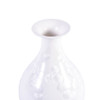 White Crystal Shell Pear Shaped Porcelain Vase Small