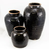 Vintage Black Wine Jar Large