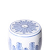 Blue And White Porcelain Banana Leave Garden Stool