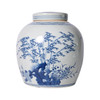 Blue And White Porcelain Four Season Plants Melon Jar