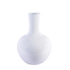 White Globular Vase