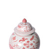 Coral Red Fish Temple Jar