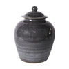 Iron Gray Village Lidded Jar