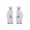 Porcelain Sitting Foo Dog Pair White - 3 Sizes