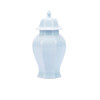 Octagonal Temple Jar Light Blue Crackle - 2 Sizes