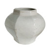 White Crackle Octagonal Jar