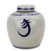 Blue And White Mini Jar Three Immortals