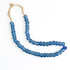 Vintage Mini Sea Glass Beads 0.5 Dia - Indigo Blue