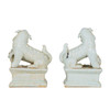 Pair of Celadon Peking Lion Statues
