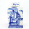 Blue And White Brushstroke Square Tea Jar