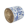 Blue And White Orchid Pot Swallow Flower Motif