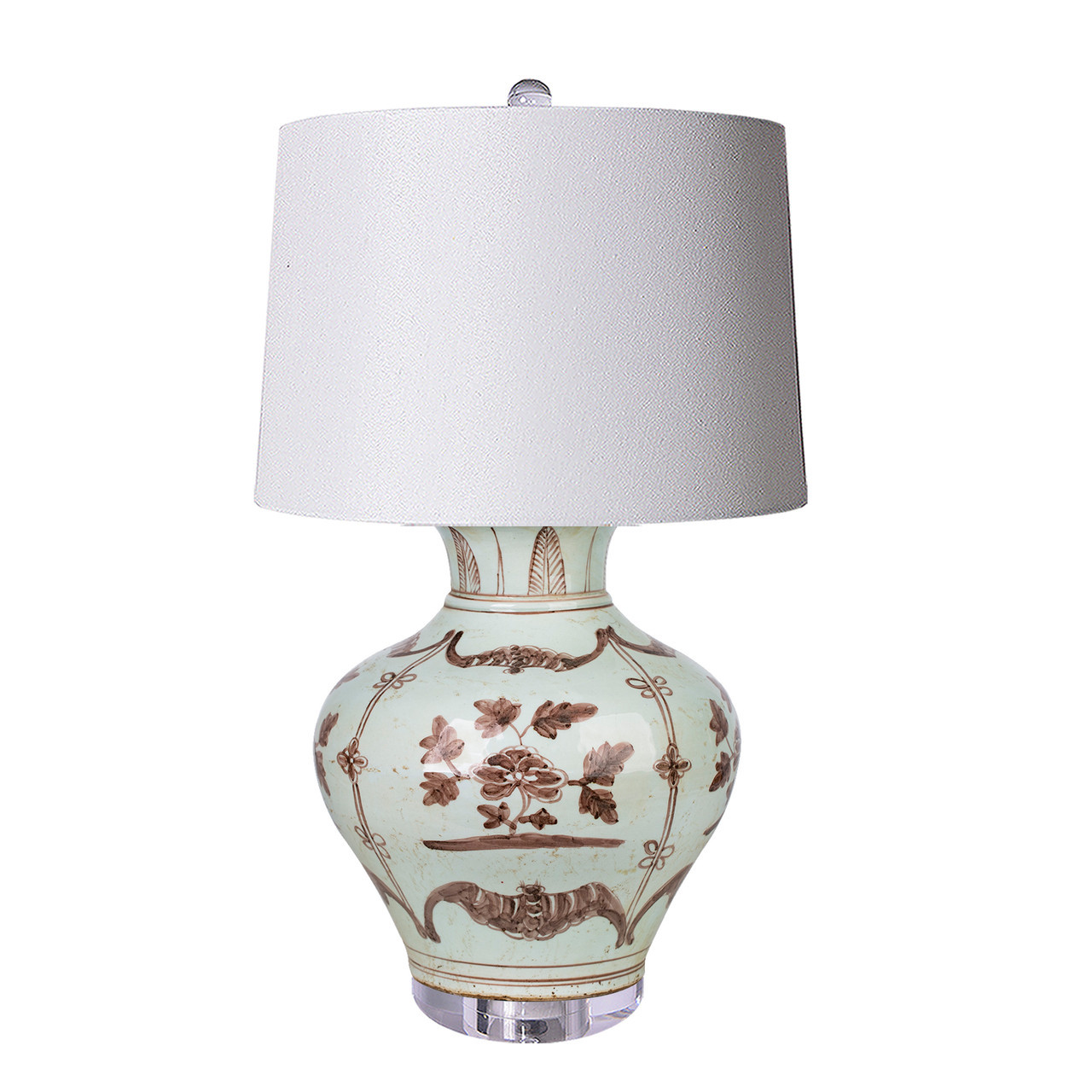 Lamp Of Moka Peony Fu Vase
