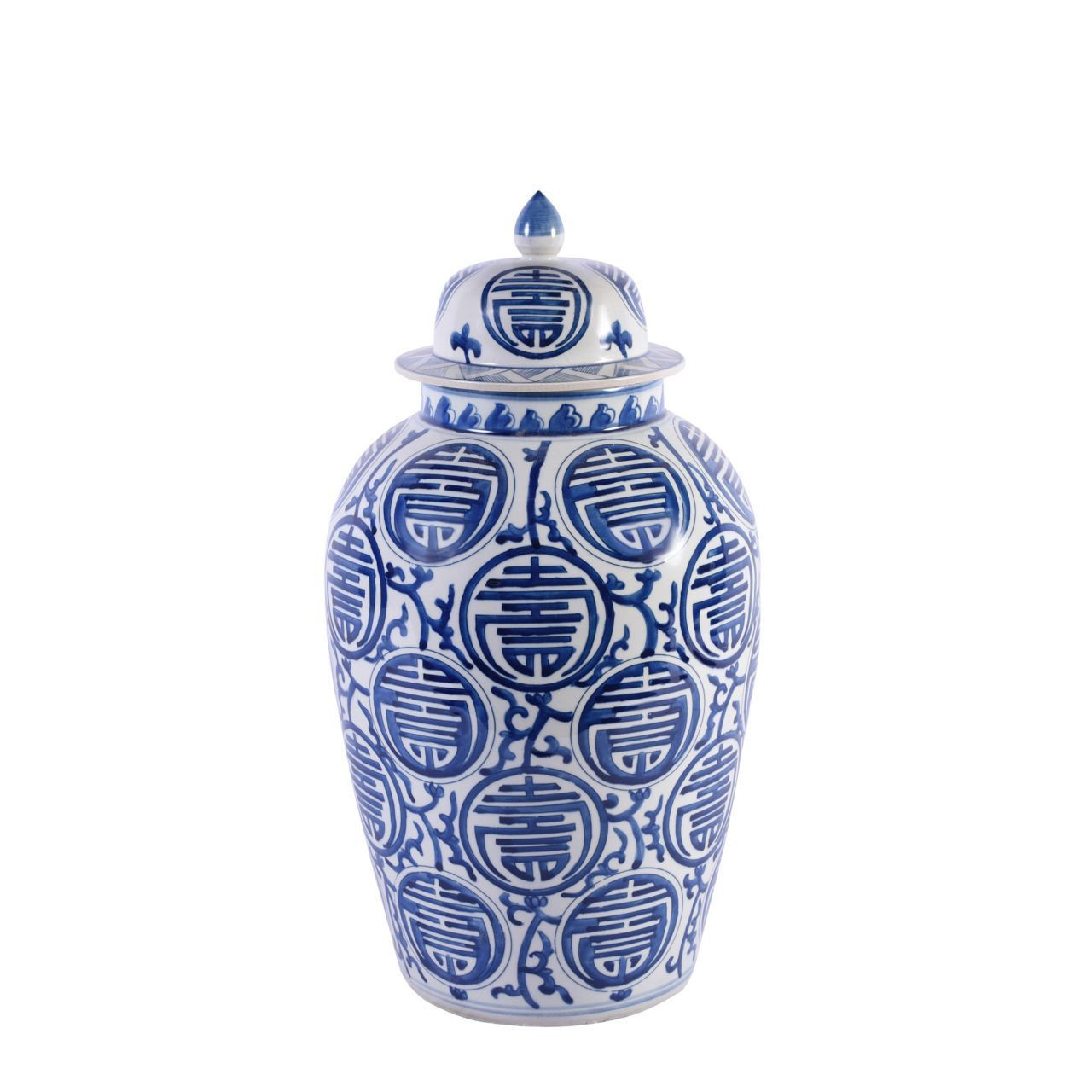 Blue & White Longevity Heaven Jar