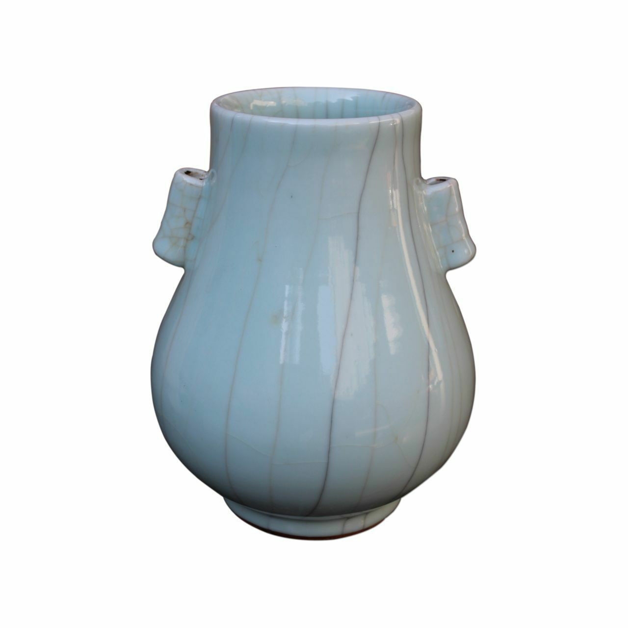 Crackle Celadon Double Ear Vase - 2 Sizes