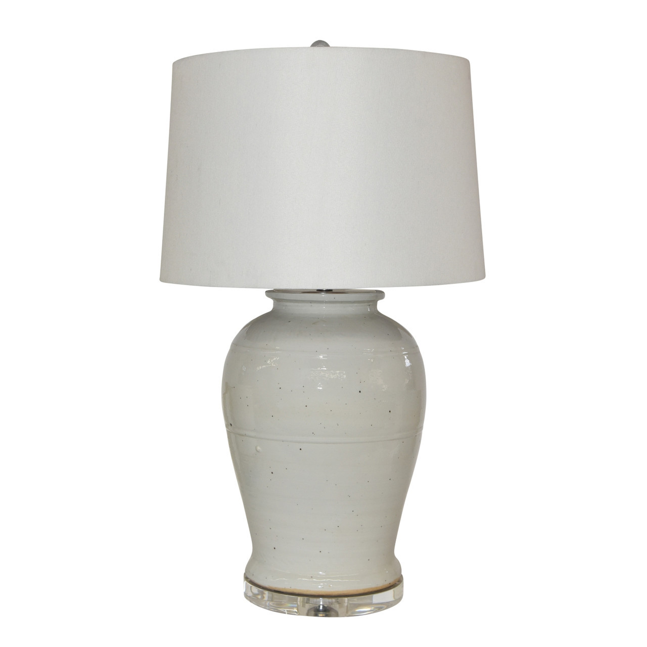 Busan White Open Top Kimchi Jar Lamp