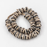Brown Chevron Kenya Cow Bone Beads Per String