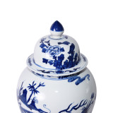 Blue And White Kylin Temple Jar