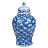 Blue Sea Wave Temple Jar - 2 Sizes