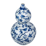 Flock Of Birds Gourd Vase