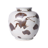 Rusty Brown Crane Jar - 2 Sizes