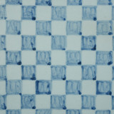 Hand Painted Blue & White Porcelain Tile Chess Board - Framed /12F02A