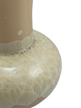 Yellow Crystal Shell Baluster Porcelain Vase