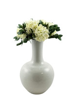 Large Busan White Globular Vase